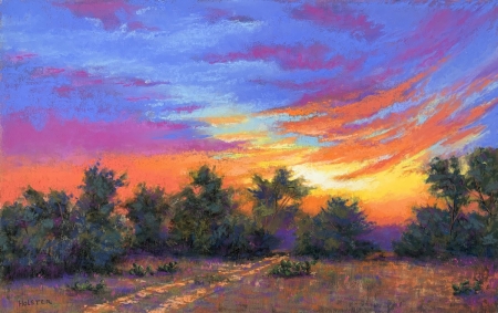 On Bluebonnet Hill by artist Jesse Holster